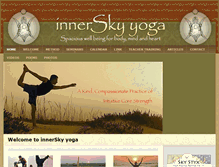 Tablet Screenshot of innerskyyoga.com